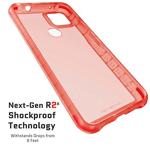 Ghostek Covert Clear Pixel 5a Case with Super Slim Fit Design and Secure Hand Grip Tough Shockproof Heavy Duty Protection Wireless Charging Compatible Cover for 2021 Google Pixel 5a (6.2 Inch) (Pink) - color: Pink, size: Pixel 5a
