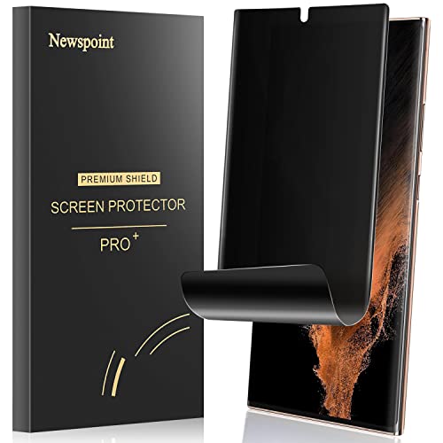 Galaxy S22 Ultra Privacy Screen Protector, [Case Friendly] [Support Fingerprint Unlock] Soft Film for Samsung Galaxy S22 Ultra 5G (6.8"), Full Adhesive, Anti-Scratch, 3D Curve Fit, Touch Sensitive - size: for Samsung Galaxy S22 Ultra 5G