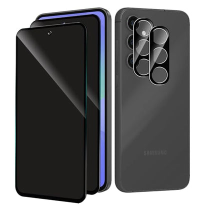 Privacy Screen Protector for Samsung Galaxy A36 + Lens Protector - size: Samsung Galaxy A36