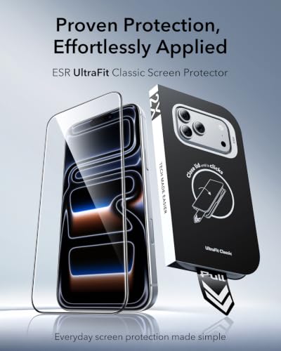 ESR 3 Pack for iPhone 17 Pro Max Screen Protector, Classic - size: iPhone 17 Pro Max 6.9 inch