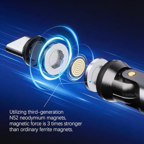 9‑Pin Magnetic Lightning Tips 3Pack, Fast Charging Breakaway Connector, Port Protector for 540° Swivel Adapter, Snap‑in Magnetic Tip Replacement - size: 3 Pack Lightning Tips