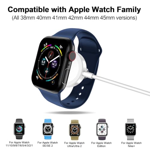 2026 Upgraded for Apple Watch Charger Magnetic Fast Charging Cable - color: A-White, size: 1.0M