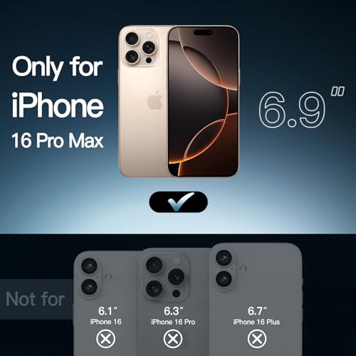 JETech Magnetic Case for iPhone 16 Pro Max 6.9-Inch Compatible with MagSafe, Shockproof Phone Bumper Cover, Anti-Scratch Clear Back (Desert) - color: Desert, size: iPhone 16 Pro Max