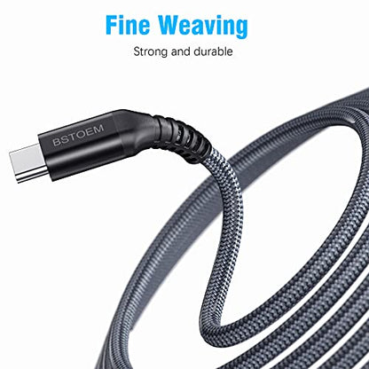 2Pack for Samsung USB C Cable 10FT,3A Fast Charging Nylon Braided Wire