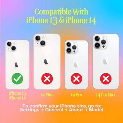FELONY CASE - iPhone 13 / iPhone 14 Case - Neon Green Silicone Phone Cover | Liquid Silicone with Anti-Scratch Microfiber Lining, 360° Shockproof Protective Case for Apple iPhone 13 and iPhone14 - color: Neon Green, size: iPhone 13/14 without MagSafe
