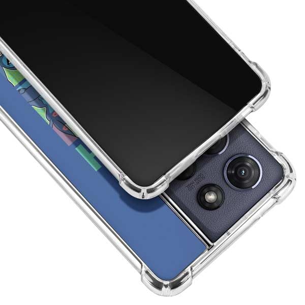 Skinit Clear Phone Case Compatible with Moto G Power 5G (2025) - Officially Licensed Disney Lilo and Stitch Personalities Moods Design - color: Blue - DISLNS06