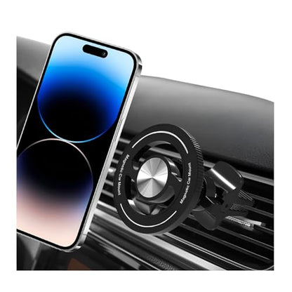 Car Magnetic Phone Holder, 360° Adjustable HandsFree Vehicle Air Vent Cellphone Mount with Clip, Strong Magnet Auto Mobile Phone Holder, Universal for 15 14 13 Pro Max - style: Clip Style