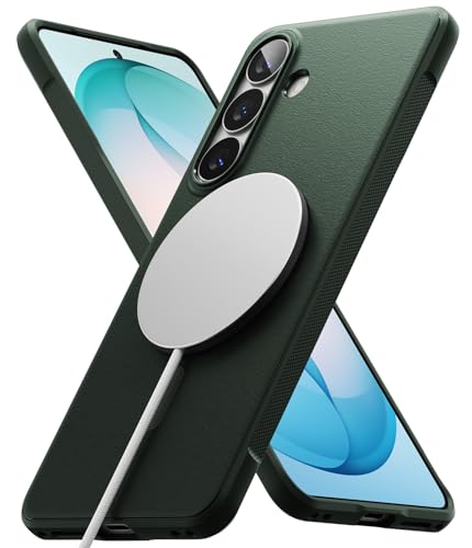 Ringke Onyx for Samsung Galaxy S26 Plus Case [Compatible with MagSafe] Oil & Dirt Resistant, Enhanced Camera Lens Protection, Comfortable Grip, Non-Slip, Lightweight Cover - Magnetic Dark Green - color: Magnetic Dark Green, size: Galaxy S26 Plus