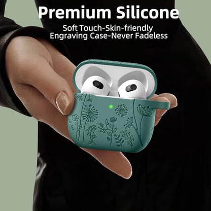 Lerobo for AirPods 4 AirPods 5 Case with Cleaner Kit & Keychain, Pine Green - color: A-Green, size: AirPods 5&4