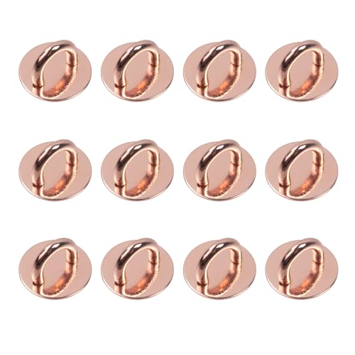 12Pcs Phone Charm Hook Adhesive (Round, Rose gold) - style: Round, Rose Gold