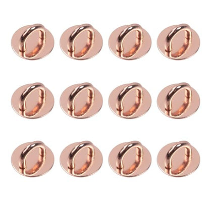 12Pcs Phone Charm Hook Adhesive (Round, Rose gold) - style: Round, Rose Gold