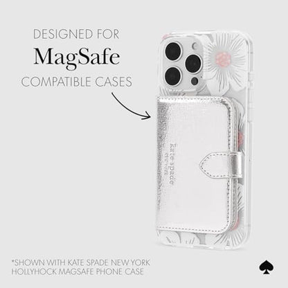 kate spade new york Morgan Magnetic Card Holder/Wallet - Metallic Silver - color: Morgan - Metallic Silver
