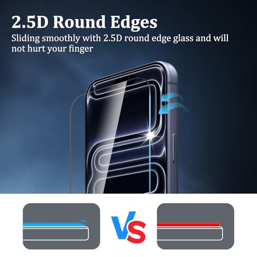 2+1+2 Pack Screen Protector for iPhone 17 Pro - size: 17 Pro