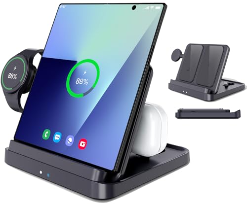 for Samsung Galaxy Z Fold 8 Ultra/7/6/5/4 Wireless Charging Station,3-in-1
