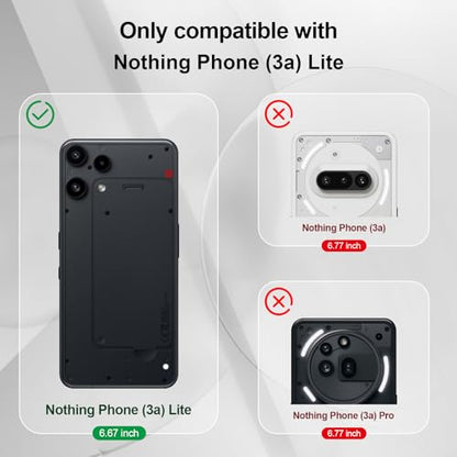 Silicone Case for Nothing Phone 3A Lite, Purple | Soft Silicone Silky Touch Easy Clean, Shockproof Slim Phone Cover, Upgraded Camera Protection, Anti-Scratch Microfiber Lining - color: Purple, size: Nothing Phone 3A Lite