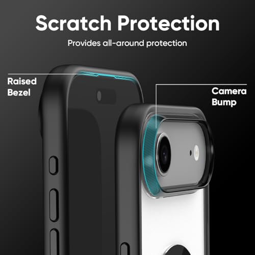 FLOLAB Surtect Tri-Fusion Magnetic for iPhone 17 Air Case Protective Slim Design Magsafe Compatible Military Grade - Black Clear Black - color: Black Clear Black, size: iPhone 17 Air