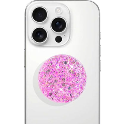 Stretchable Phone Stand, Suitable for Circular Foldable Phone Accessories for Mobile Phones and Tablets- Transparent Shine(Starlight Powder) - color: Starlight Powder