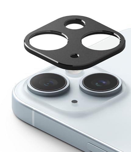 Ringke Camera Styling [Make the Phone Look Better] Compatible with iPhone 15 Camera Lens Protector and iPhone 15 Plus Camera Lens Protector, Protective Stylish Aluminum Frame - Black - size: iPhone 15 & 15 Plus