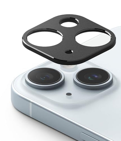 Ringke Camera Styling [Make the Phone Look Better] Compatible with iPhone 15 Camera Lens Protector and iPhone 15 Plus Camera Lens Protector, Protective Stylish Aluminum Frame - Black - size: iPhone 15 & 15 Plus