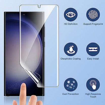 LK 3 Pack for Samsung Galaxy S23 Ultra Screen Protector [Flexible TPU Film] - size: Galaxy S23 Ultra-6.8inch