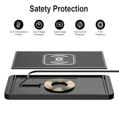 Car Wireless Charger for Mercedes-Benz EQS SUV 2022-2026, Non Slip Mat Fast Charging Pad Custom Fit Cuttable Design Shockproof Accessories,USB - size: USB