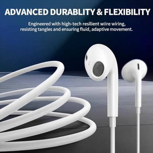 2Pack Wired Headphones for iPhone Earbuds with Lightning Plug