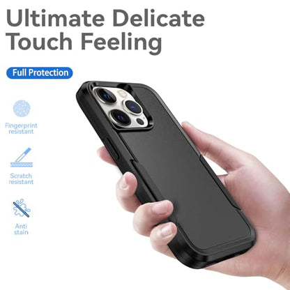 Designed for iPhone 13 Pro Case, Heavy Duty Protection Shockproof Dropproof Dustproof Anti-Scratch Phone Case Cover Protective Case, Black - size: for iPhone 13 Pro