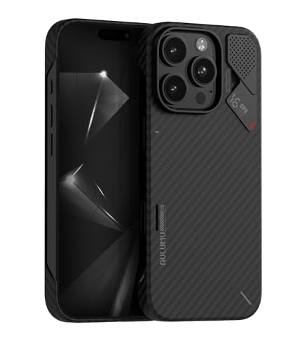 Aulumu A16 Aramid Fiber iPhone 16 Pro Case | 1500D Ultra Slim Woven | Real Cooling | Compatible with MagSafe - size: iPhone 16 Pro