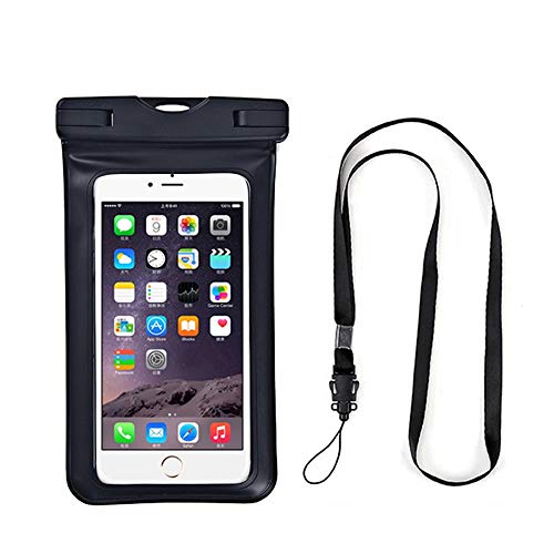 Upgraded Universal Waterproof Case, 2 Pack Waterproof Phone Pouch Dry Bag Compatible Within 6.5 inch Phone (Black & Yellow) - color: Black&Yellow
