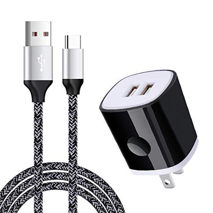 Fast Charger Block Cube for LG Stylo 6/5/4 G9 G8 V60 V50 V40 V35 V30 ThinQ - color: Black White