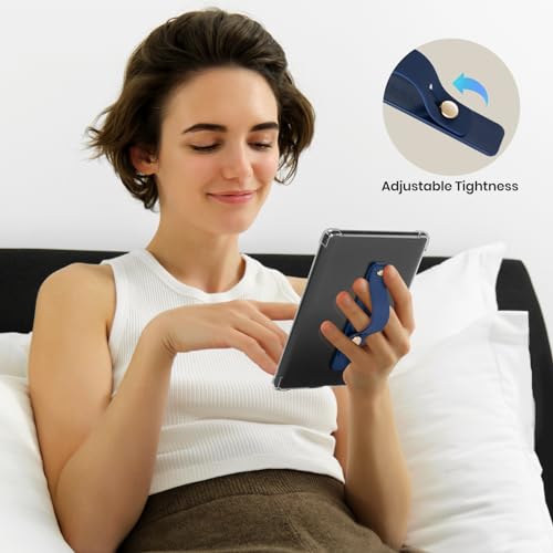 CoBak Hand Strap Holder for Kindle/Tablet - Lightweight TPU - color: Navy