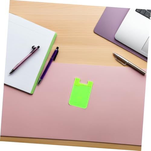 jojofuny 3 Pack Adhesive Phone Wallet Silicone Card Holder for Cell Phone - color: Green