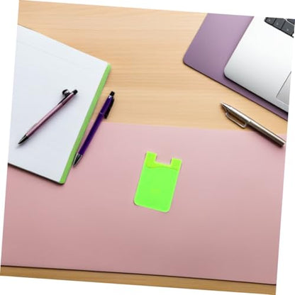 jojofuny 3 Pack Adhesive Phone Wallet Silicone Card Holder for Cell Phone - color: Green