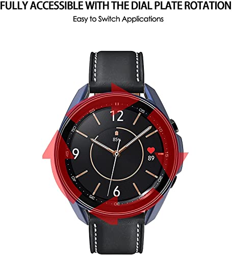 E ECSEM Case Compatible with Samsung Galaxy Watch 4 Classic 42MM 46MM, 8 Packs Soft TPU Protector Cover Shockproof Bumper Frame (Galaxy Watch 4 Classic 42MM) - size: Galaxy Watch 4 Classic 42MM