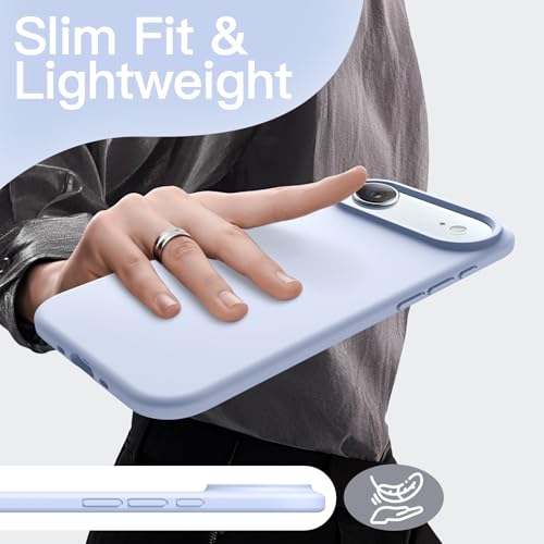 JETech Silicone Case for iPhone Air, Blue | Silky Soft Touch, Shockproof Protection, Scratch Resistant, Microfiber Lining - color: Blue, size: iPhone Air