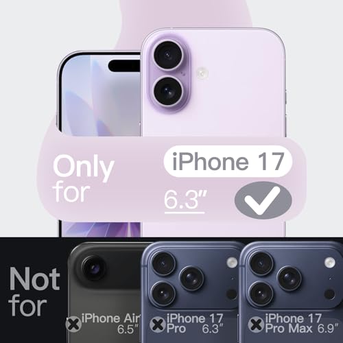 JETech Silicone Case for iPhone 17, Purple - color: Purple, size: iPhone 17