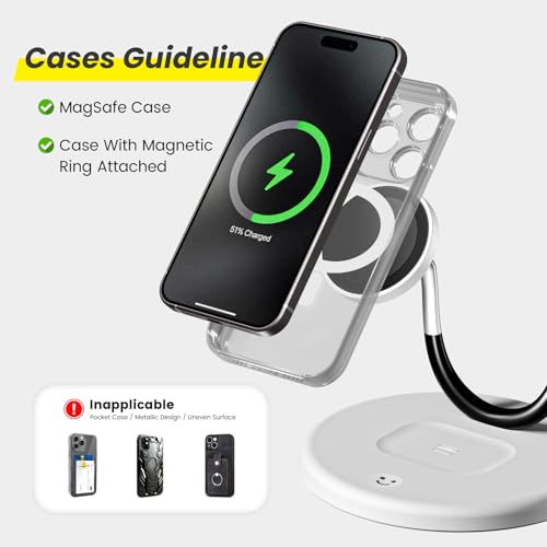 Magnetic Charging Station, 3 in 1 Wireless Charger Stand