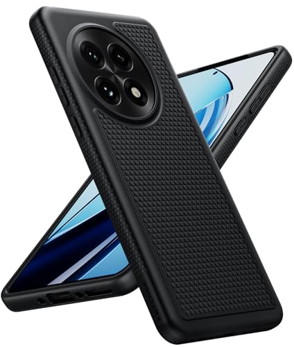 FNTCASE for OnePlus 13 Case: Non Slip One Plus 13 Matte TPU Shockproof | 14FT Military Grade Drop Protection, Anti-Scratch, Anti-Fingerprint Protective Cell Phone Cover, for Daily Use, Black - color: Black, size: For OnePlus 13