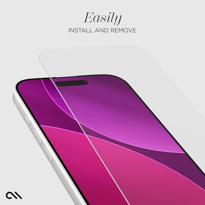 Case-Mate iPhone 17 Screen Protector with Installation Tray - Clear | [Pack of 3] Durable & Anti-Scratch Tempered Glass with Touch Sensitivity - Ultra High Clarity, Case-Friendly & Easy to Apply - size: iPhone 17