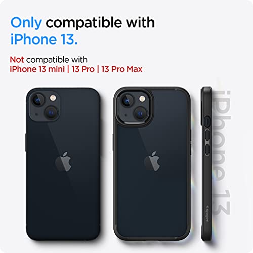 Spigen for iPhone 13 Case, Ultra Hybrid [No Magnet Ring][Anti-Yellowing] - Matte Black - color: Matte Black, size: iPhone 13
