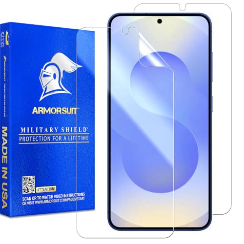 ArmorSuit 2 Pack for Samsung Galaxy S25 (6.2") Screen Protector Case Friendly MilitaryShield HD Clear Film - Made in the USA - size: S25 6.2"