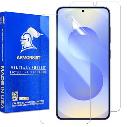 ArmorSuit 2 Pack for Samsung Galaxy S25 (6.2") Screen Protector Case Friendly MilitaryShield HD Clear Film - Made in the USA - size: S25 6.2"