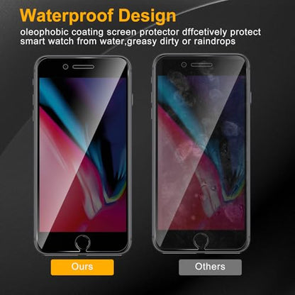 3 Pack Privacy Screen Protector for iPhone 8 Plus/7 Plus, Anti Spy Tempered Glass 9H Hardness, Black Protector Anti Spy, Bubble Free, Anti-Scratch - size: iPhone 8 Plus/7 Plus FK3