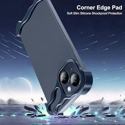 Frameless Phone Case Crafted for iPhone 15 Plus Blue - color: Aluminum Blue, size: iPhone 15 Plus