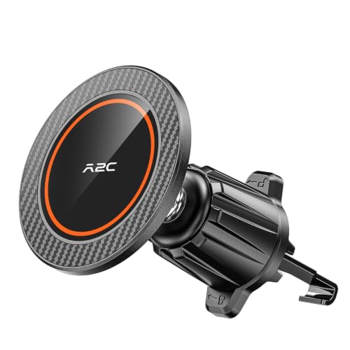 A2C for MagSafe Car Vent Mount, One-Piece Metal Hook Magnetic Vent Holder