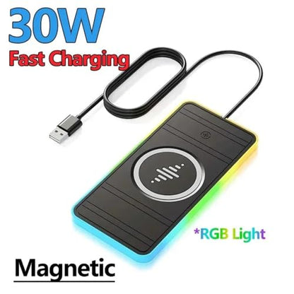 Car Wireless Charger Magnetic Car Phone Holder Stand Non Slip Mat Car Wireless Charging Pad for iPhone 17 16 15 Pro Max Samsung