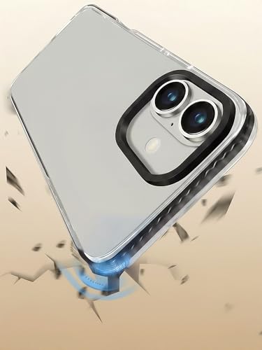 Phone Case Compatible with iPhone 16, Clear Case Shockproof Protective Bumper Slim Cover - color: Clear, size: iPhone 16