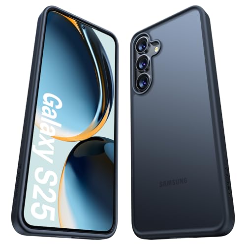 TORRAS Guardian Shockproof for Samsung Galaxy S25 Case, [12FT Military Grade Drop] Thin & Soft Touch for Samsung S25 Case, Translucent Matte Protective Slim Case for Samsung S25, Black - color: Black, size: S25