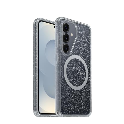 OtterBox Samsung Galaxy S26 Symmetry Series Case - Stardust 4.0, Clear, Thin, Glitter Samsung Phone Case, Built-in Fast Charge Magnets & Raised Edges - color: Stardust Clear/Glitter, style: S26