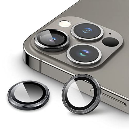 JETech Camera Lens Protector for iPhone 13 Pro Max/13 Pro, Graphite, 1 Set - color: Graphite